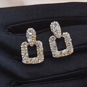 Embellished Geometric Earrings